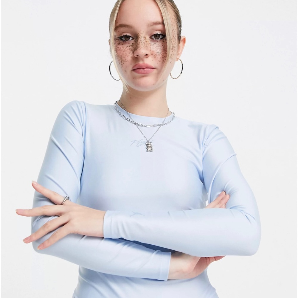 Nike Jordan Essentials bodysuit in pale blue sz 2x BNWT